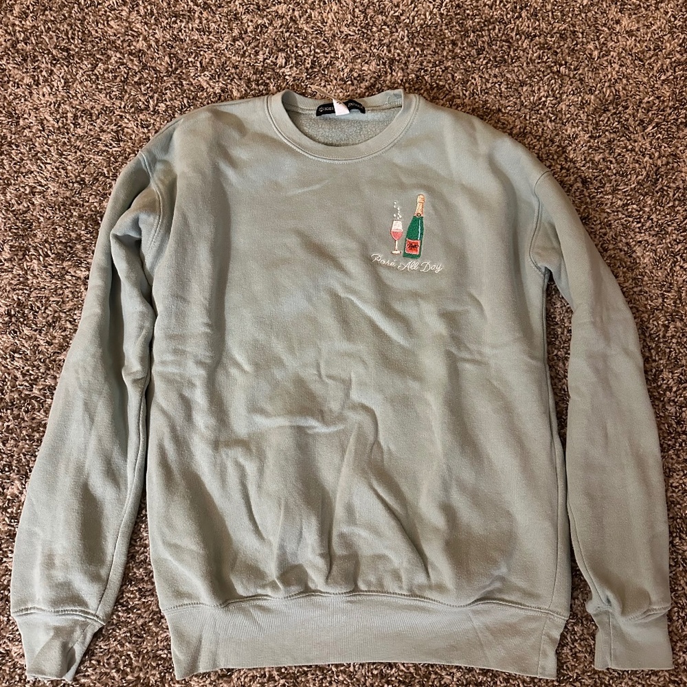 Kiel James Patrick Rosé All Day Embroidered Sweatshirt